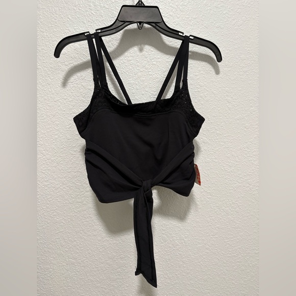 New Free People Fp movement Crowd Pleaser Cami In Black Sz M MSRP:$68 - Picture 5 of 10